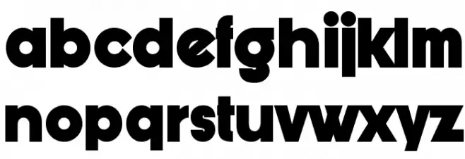 Bunya PERSONAL Black フォント 小文字