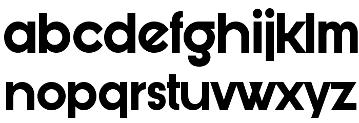 Bunya PERSONAL Bold Font LOWERCASE
