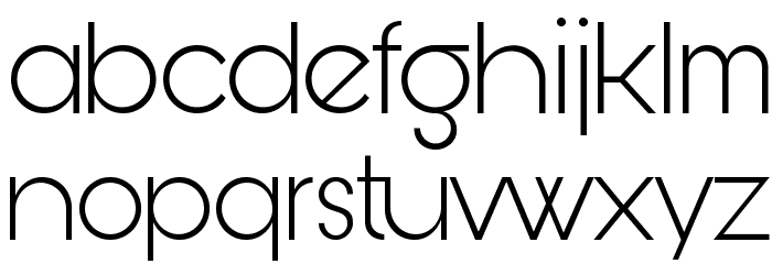 Bunya PERSONAL Light Font LOWERCASE