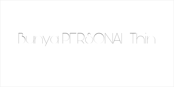 Bunya PERSONAL Thin Logo