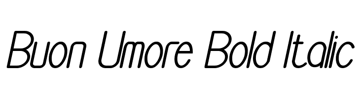Buon Umore Bold Italic  Descarca Fonturi Gratis