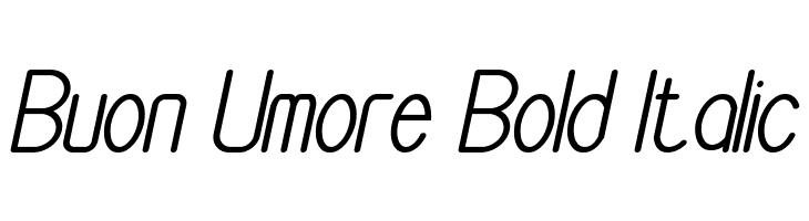 Buon Umore Bold Italic  Frei Schriftart Herunterladen