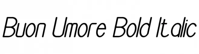 Buon Umore Bold Italic  Descarca Fonturi Gratis