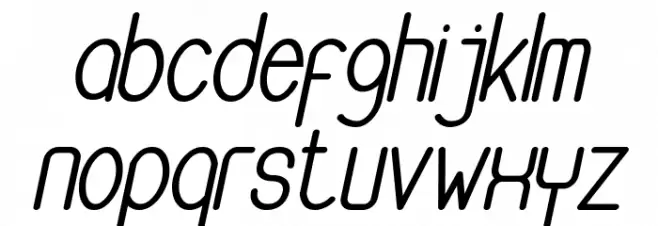 Buon Umore Bold Italic Caratteri MINUSCOLO