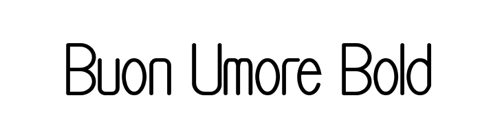 Buon Umore Bold  Скачать бесплатные шрифты