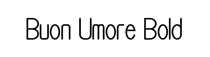 Buon Umore Bold  font caratteri gratis