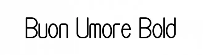Buon Umore Bold  Frei Schriftart Herunterladen