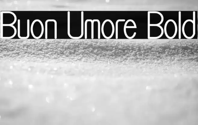 Buon Umore Bold Font examples