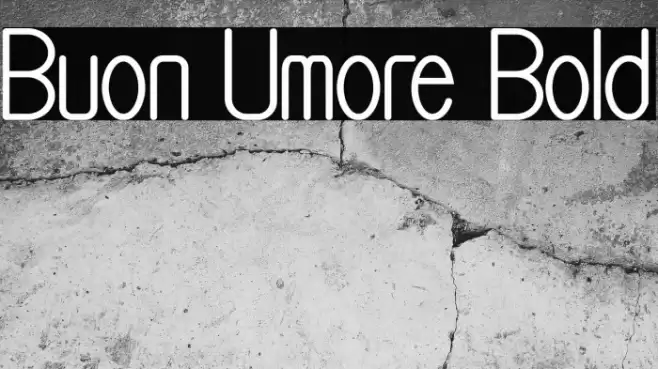 Buon Umore Bold Font examples