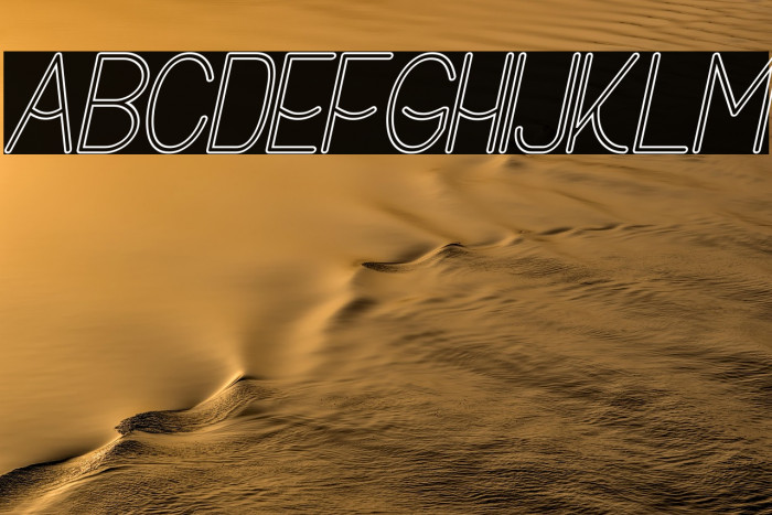 Buon Umore Hollow Italic Example 1