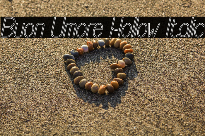 Buon Umore Hollow Italic Example 2