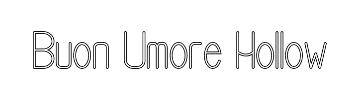 Buon Umore Hollow  免费字体下载