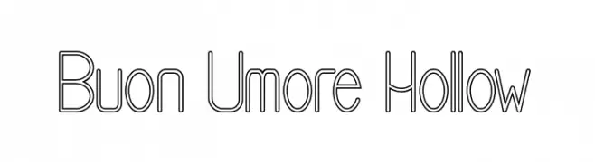 Buon Umore Hollow  تنزيل الخطوط