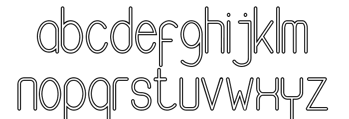 Buon Umore Hollow Font LOWERCASE