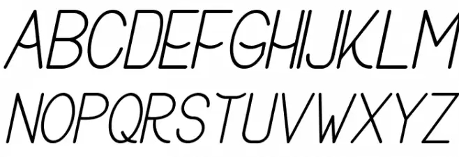 Buon Umore Italic フォント 大文字