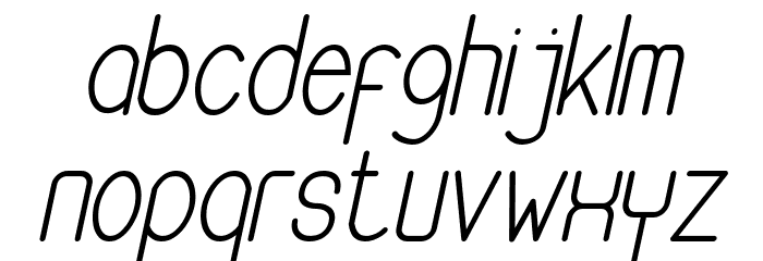 Buon Umore Italic Font LOWERCASE