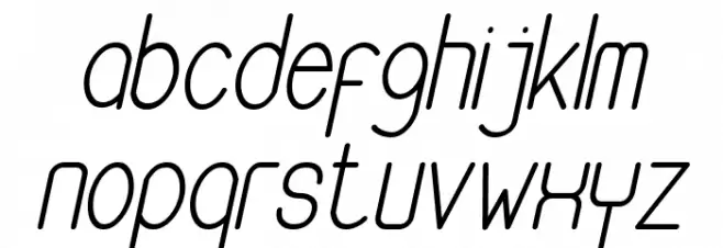 Buon Umore Italic Font LOWERCASE