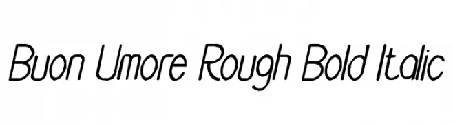 Buon Umore Rough Bold Italic  les polices de caractères gratuit tlcharger
