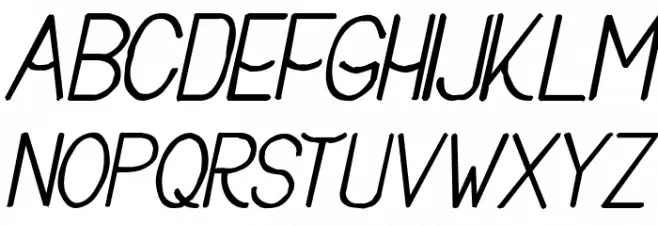 Buon Umore Rough Bold Italic Schriftart Groß