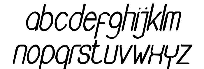 Buon Umore Rough Bold Italic Font LOWERCASE