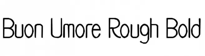 Buon Umore Rough Bold  Скачать бесплатные шрифты