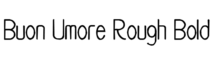 Buon Umore Rough Bold  font caratteri gratis
