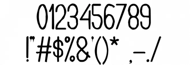 Buon Umore Rough Bold Font OTHER CHARS