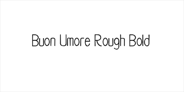 Buon Umore Rough Bold Logo