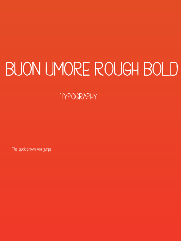 Buon Umore Rough Bold Poster