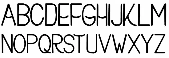 Buon Umore Rough Bold フォント 大文字