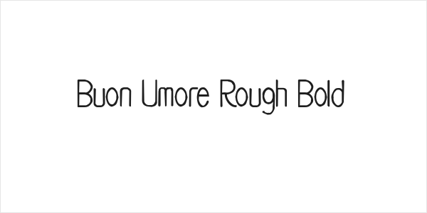Buon Umore Rough Bold Logo