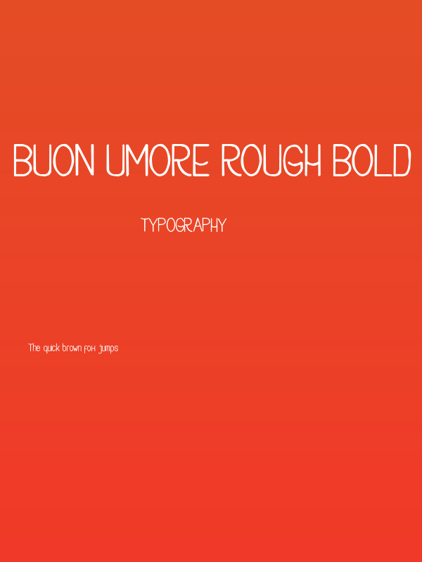 Buon Umore Rough Bold Poster