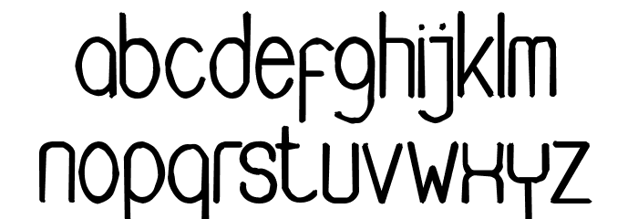 Buon Umore Rough Bold Font LOWERCASE