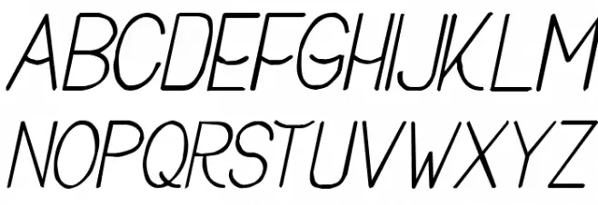 Buon Umore Rough Italic Polices MAJUSCULES
