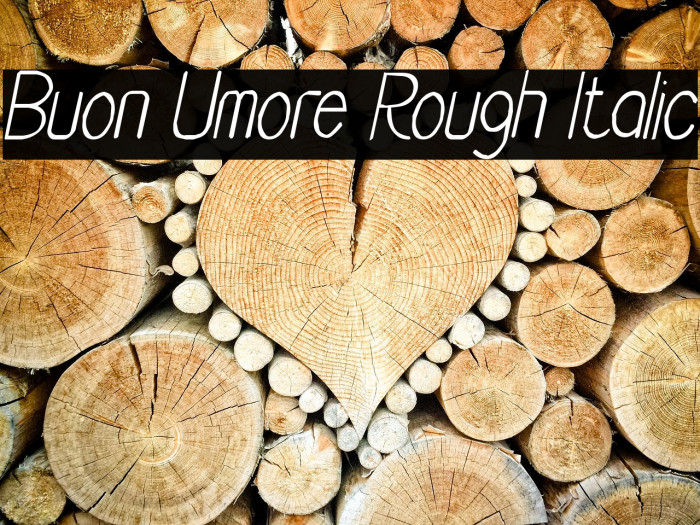 Buon Umore Rough Italic Example 2