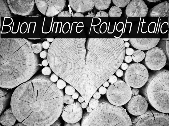 Buon Umore Rough Italic Example 2