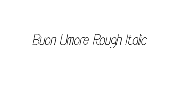 Buon Umore Rough Italic Logo