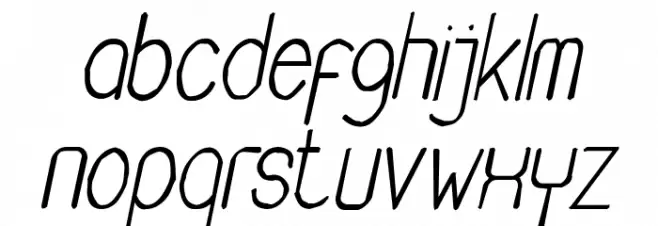 Buon Umore Rough Italic फ़ॉन्ट लोअरकेस
