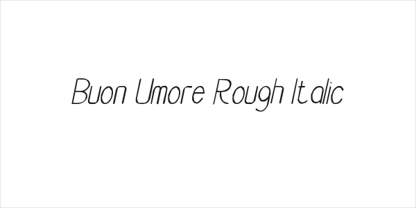 Buon Umore Rough Italic Logo