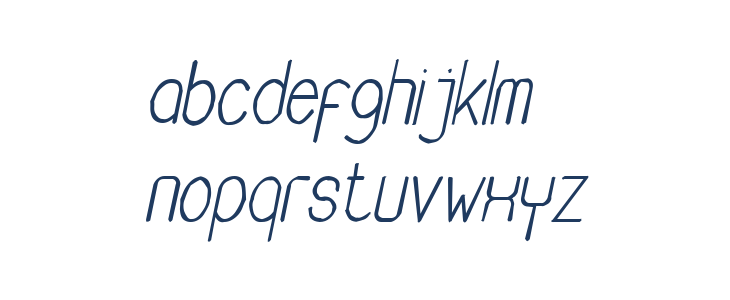 Buon Umore Rough Italic Lowercase