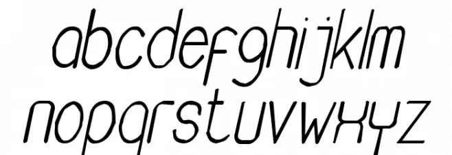 Buon Umore Rough Italic फ़ॉन्ट लोअरकेस