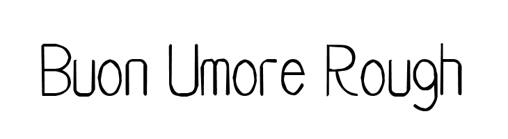 Buon Umore Rough  font caratteri gratis