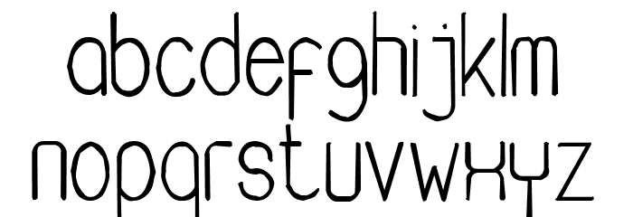 Buon Umore Rough Font LOWERCASE