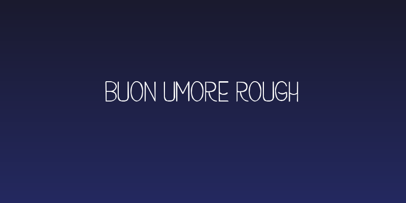 Buon Umore Rough Social Header