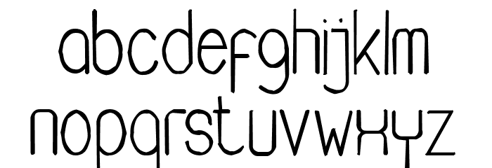Buon Umore Rough Font LOWERCASE