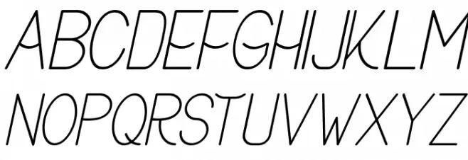 Buon Umore Thin Italic Polices MAJUSCULES