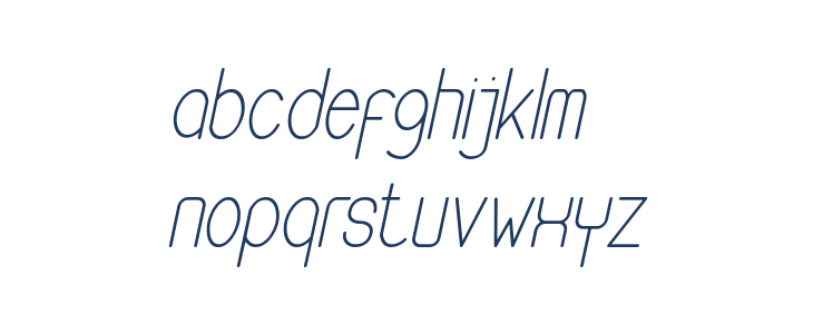 Buon Umore Thin Italic Lowercase