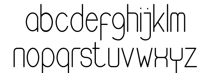 Buon Umore Thin Font LOWERCASE