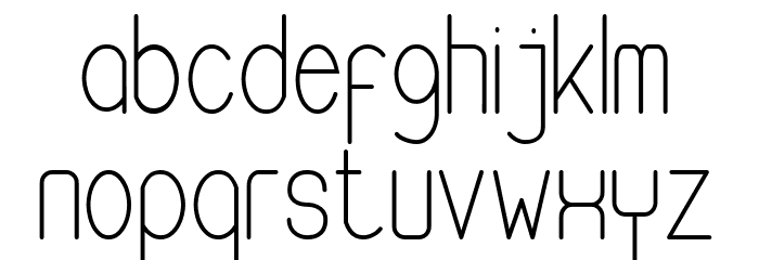 Buon Umore Thin Font LOWERCASE