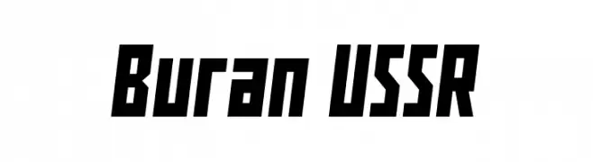Buran USSR  नि: शुल्क फ़ॉन्ट्स डाउनलोड